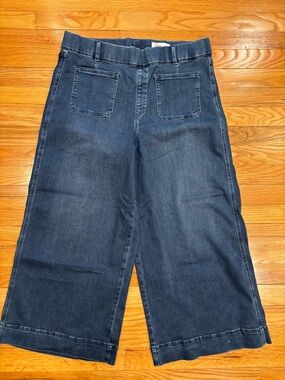 High-Rise Wide Leg Women’s Jeans - Dark Blue